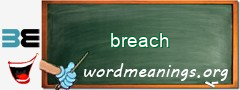 WordMeaning blackboard for breach